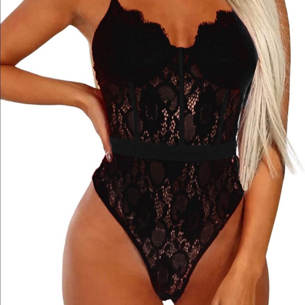 Womens Lace Bodysuit